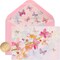 12 Pack Blank Greeting Cards with Envelopes – Blossoms & Butterfly Design Stationery Set | Pink Envelopes with Gold Seals for Birthday, Thank You, Anniversary & Everyday Notes